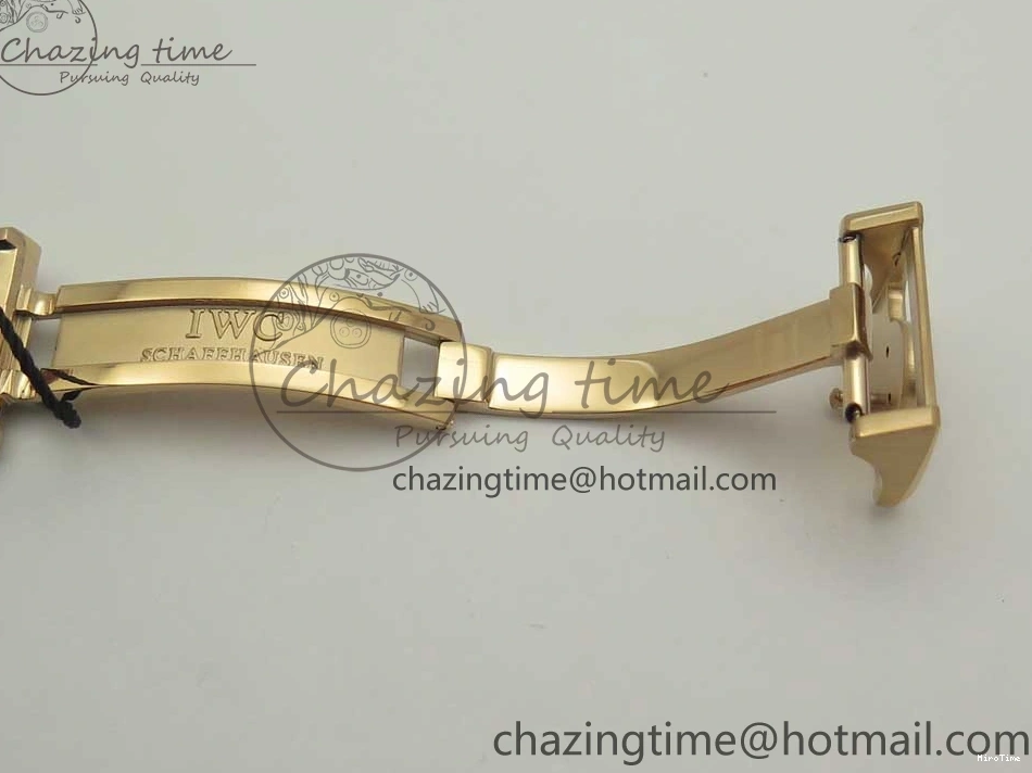 MIROTIME 0422 Thermal Portuguese Real PR Real Annual Calendar IW503501 RG ZF 1:1 Best Edition White Dial on Black Leather Strap A 7150